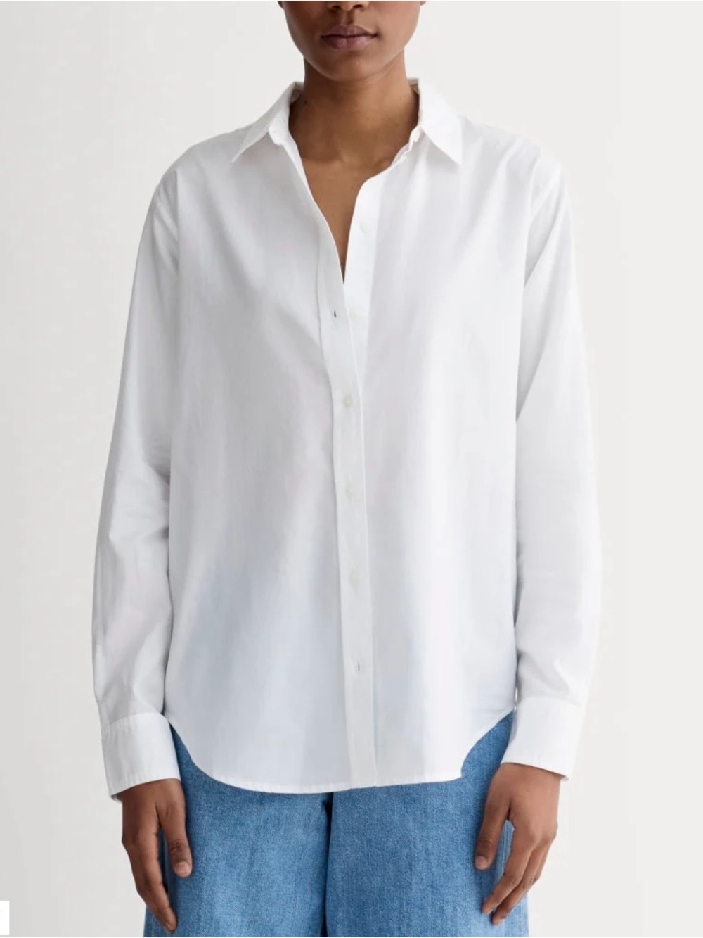 EVERLANE Classic White Button-Up Shirt  size 0